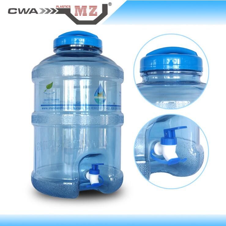 大口食品级5加仑塑料PC水桶 带水龙头18.9L