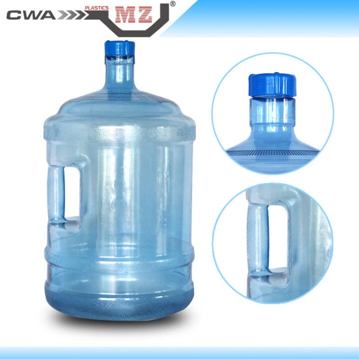 新款20L手提螺口平口塑料PC纯净水桶全新进口PC原料
