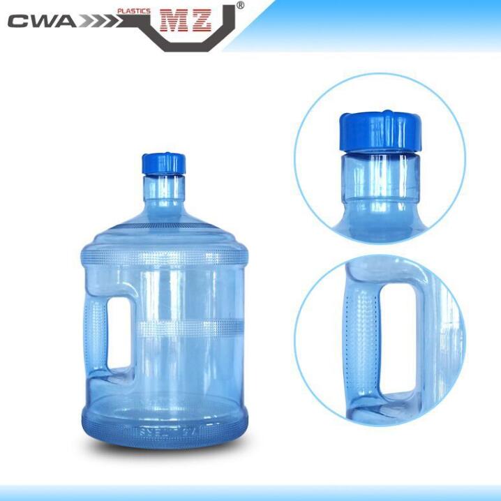 食品级手柄螺旋口2加仑PC塑料水桶7.5L售水机包装容器瓶